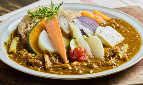 【Khusus Makan Siang】Set Kari Pedas Vegan