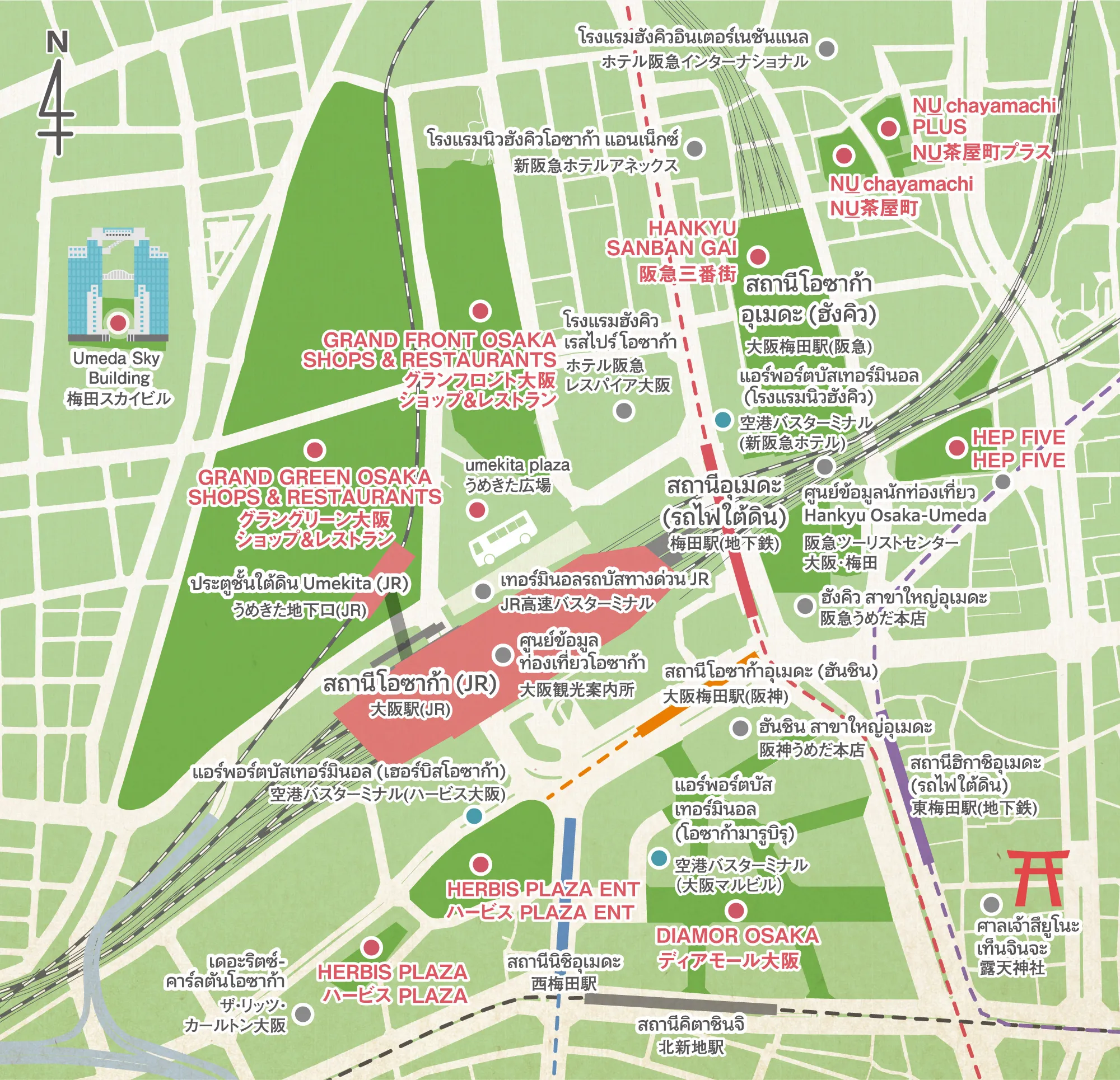 แผนที่อุเมดะ