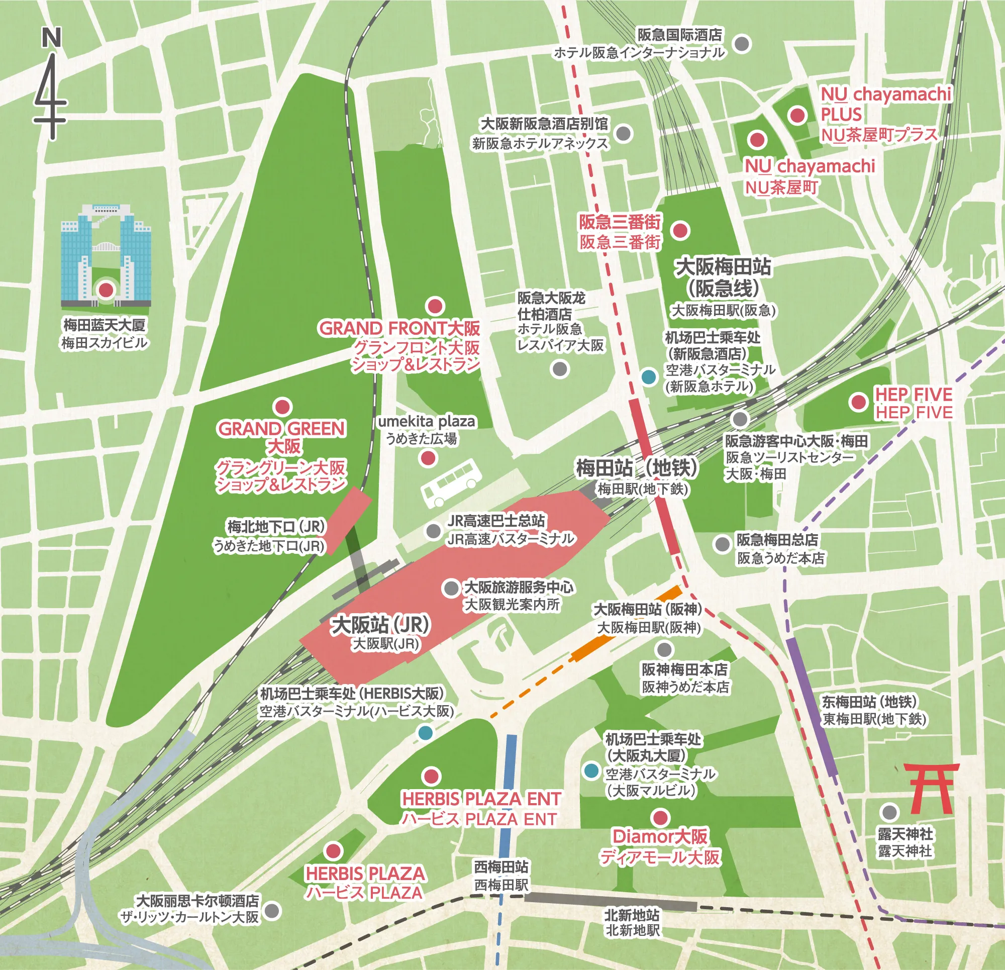 梅田地图