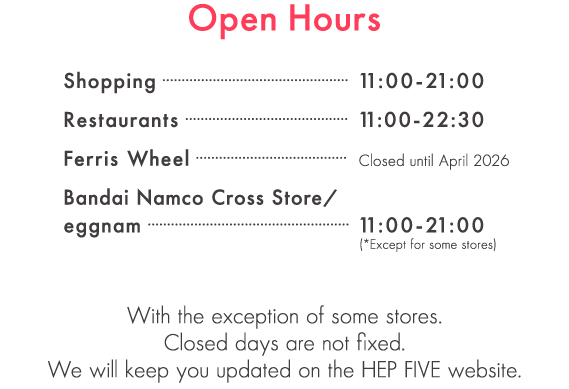 Open Hours