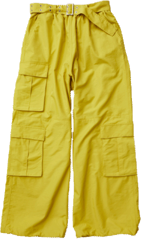 Nylon Cargo Pants(Yellow)